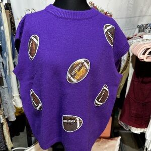 7 For All Mankind Purple Knit Top